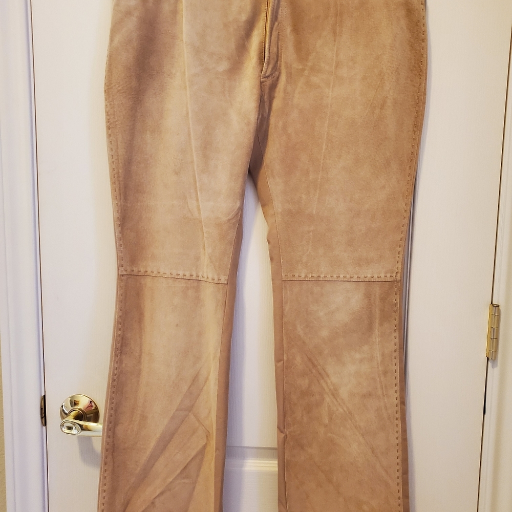 Suede and denim jeans by Votre Nom